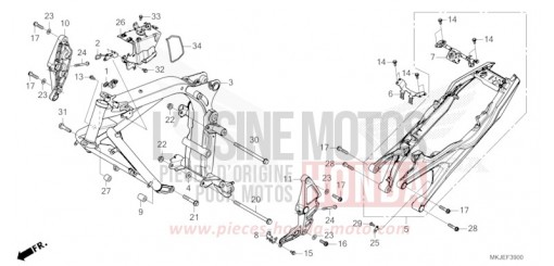 CARROSSERIE DE CHASSIS CB1000RAP de 2023